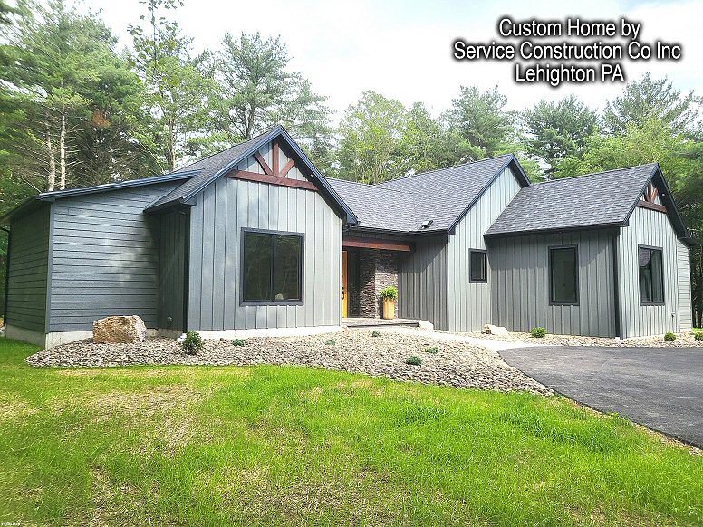 Custom Home with Garage by Service Construction Co Inc Lehighton PA